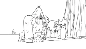 image pour coloriage Zig e Sharko enfant