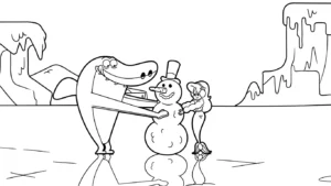 coloriage Zig e Sharko pour enfant de à imprimer