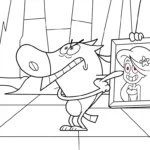 image de coloriage Zig e Sharko pour enfant