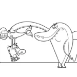 coloriage Zig e Sharko à imprimer pour enfant de 12 ans