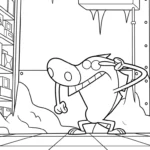 coloriage Zig e Sharko à imprimer pour enfant de 6 ans