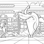 coloriage Zig e Sharko pour enfant à imprimer