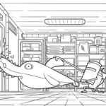 coloriage Zig e Sharko à imprimer pdf gratuit