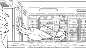 coloriage Zig e Sharko à imprimer pdf gratuit