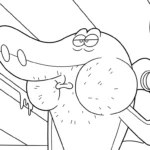 coloriage Zig e Sharko pour enfant de 6 ans