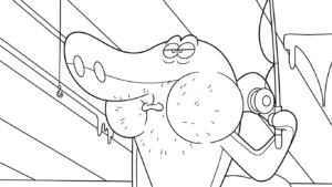 coloriage Zig e Sharko pour enfant de 6 ans