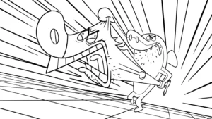 coloriage Zig e Sharko à imprimer pour enfant de 6 ans