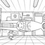 coloriage Zig e Sharko gratuit en ligne