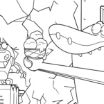 a imprimer coloriage Zig e Sharko gratuit