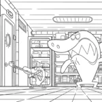 coloriage Zig e Sharko pour enfant de à imprimer
