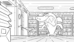 coloriage Zig e Sharko pour enfant de à imprimer