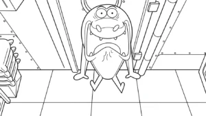 image pour coloriage Zig e Sharko enfant