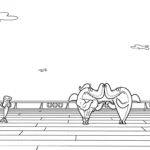 coloriage Zig e Sharko pour enfants a imprimer