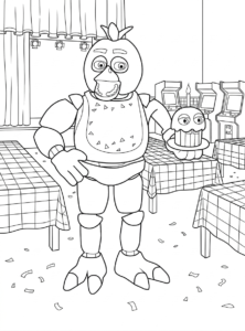 coloriage FNAF à imprimer pour enfant de 9 ans