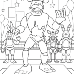 coloriage FNAF pour enfants