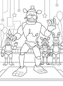 coloriage FNAF pour enfants