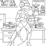 coloriage FNAF pour enfants à télécharger