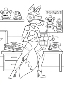 coloriage FNAF pour enfants à télécharger