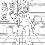 coloriage FNAF à imprimer pdf gratuit