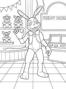coloriage FNAF à imprimer pdf gratuit