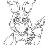 coloriage FNAF pour enfant de à imprimer