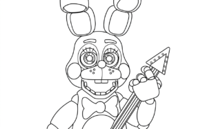 coloriage FNAF pour enfant de à imprimer