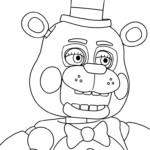 coloriage FNAF et découpage à imprimer