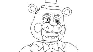 coloriage FNAF et découpage à imprimer