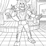 image pour coloriage FNAF enfant