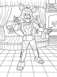 image pour coloriage FNAF enfant