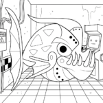 coloriage FNAF à imprimer pour enfant de 8 ans