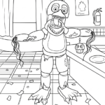 coloriage FNAF pour enfants a imprimer