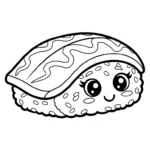 coloriage Kawaii Sushi update et dessins