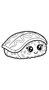 coloriage Kawaii Sushi update et dessins