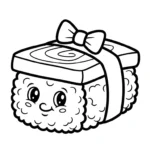 coloriage Kawaii Sushi update de pour enfants