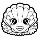 coloriage Kawaii Sushi update pour enfant de 5 ans