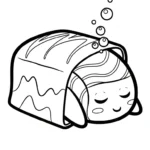 coloriage Kawaii Sushi update gratuit
