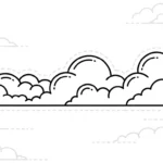 coloriage Nuage updated à imprimer pdf gratuit
