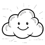 imprimer coloriage Nuage updated