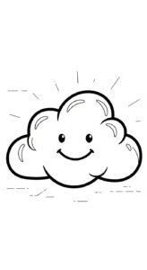 imprimer coloriage Nuage updated