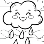 image pour coloriage Nuage updated enfant