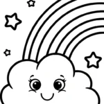 coloriage Nuage updated pour enfants à imprimer