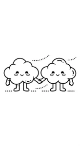 coloriage Nuage updated à imprimer gratuitement