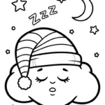 imprimer coloriage Nuage updated gratuit