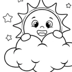 coloriage Nuage updated à imprimer pour enfant de 9 ans
