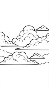 coloriage Nuage updated pour enfant de 8 ans