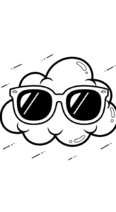 coloriage Nuage updated à imprimer pour enfant de 10 ans