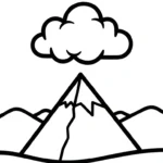 image pour coloriage Nuage updated enfant