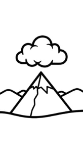 image pour coloriage Nuage updated enfant