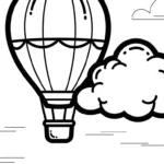 coloriage Nuage updated et decoupage
